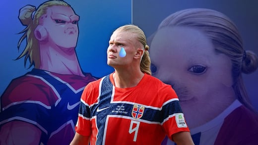 Los mejores memes de la eliminación de Erling Haaland y Noruega del Mundial 2026