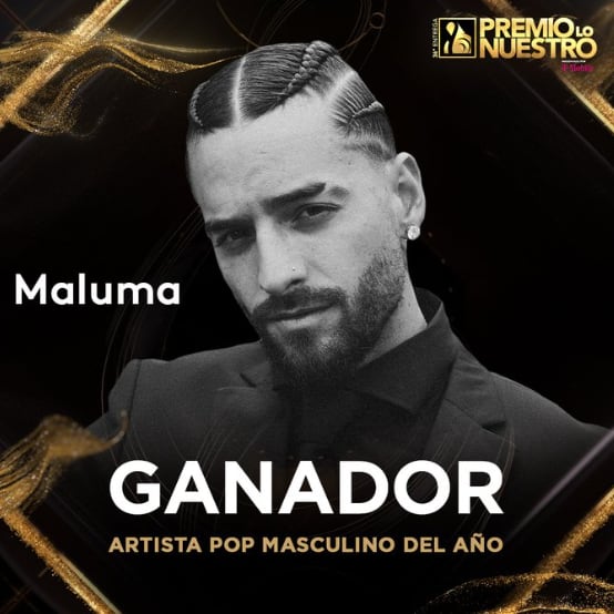 Premios Lo Nuestro 2024: Maluma gana a Artista Pop Masculino Del Año