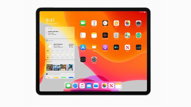 La nueva interfaz de iPadOS.