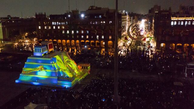 Inauguración de la maqueta del Templo Mayor en el Zócalo