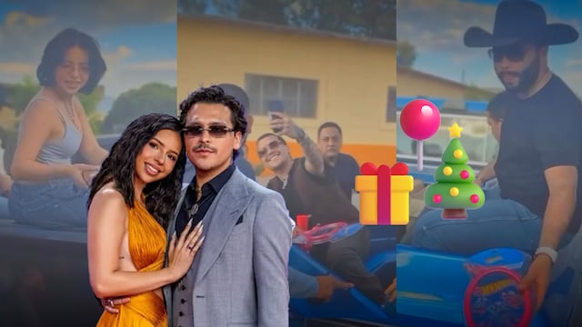 El gesto navideño de Nodal y Ángela Aguilar que causó polémica