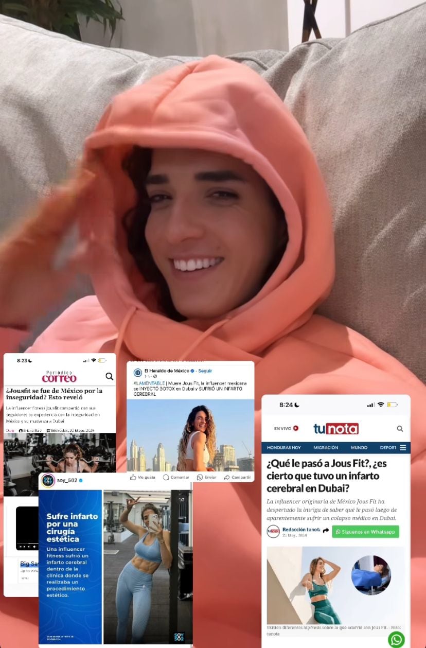 Jous Fit, influencer que casi muere por un nfarto cerebral