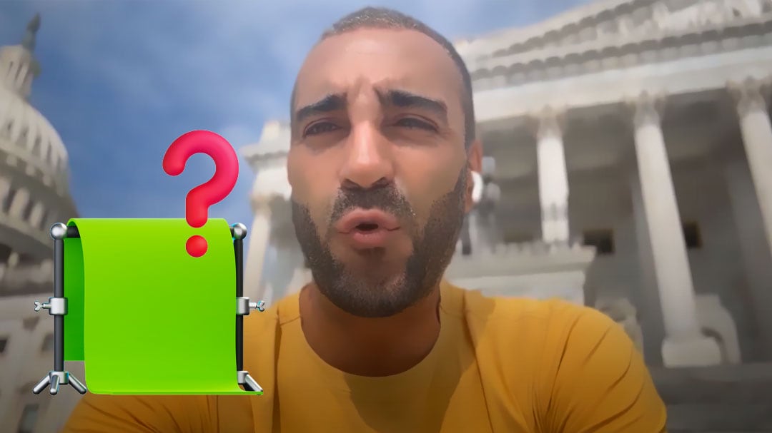 ¿Pantalla verde? El video de Simón Levy en el Capitolio que divide opiniones