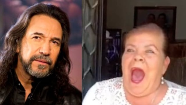 Reacción abuelita a figura de Marco Antonio Solís