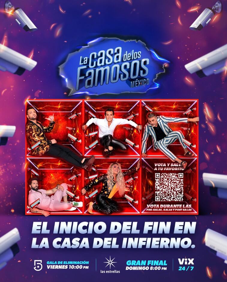 ¿A qué hora es la última gala de eliminación de La Casa de los Famosos México?