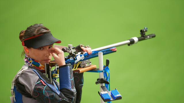 Andrea Palafox, atleta mexicana en Tiro Deportivo