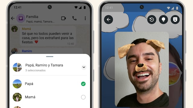 Filtro de perrito en WhatsApp