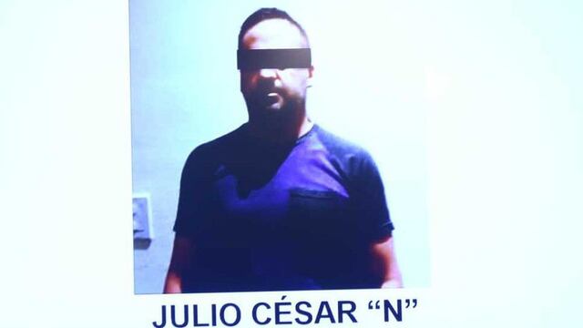 Julio César 'N', integrante de 'La Línea'.