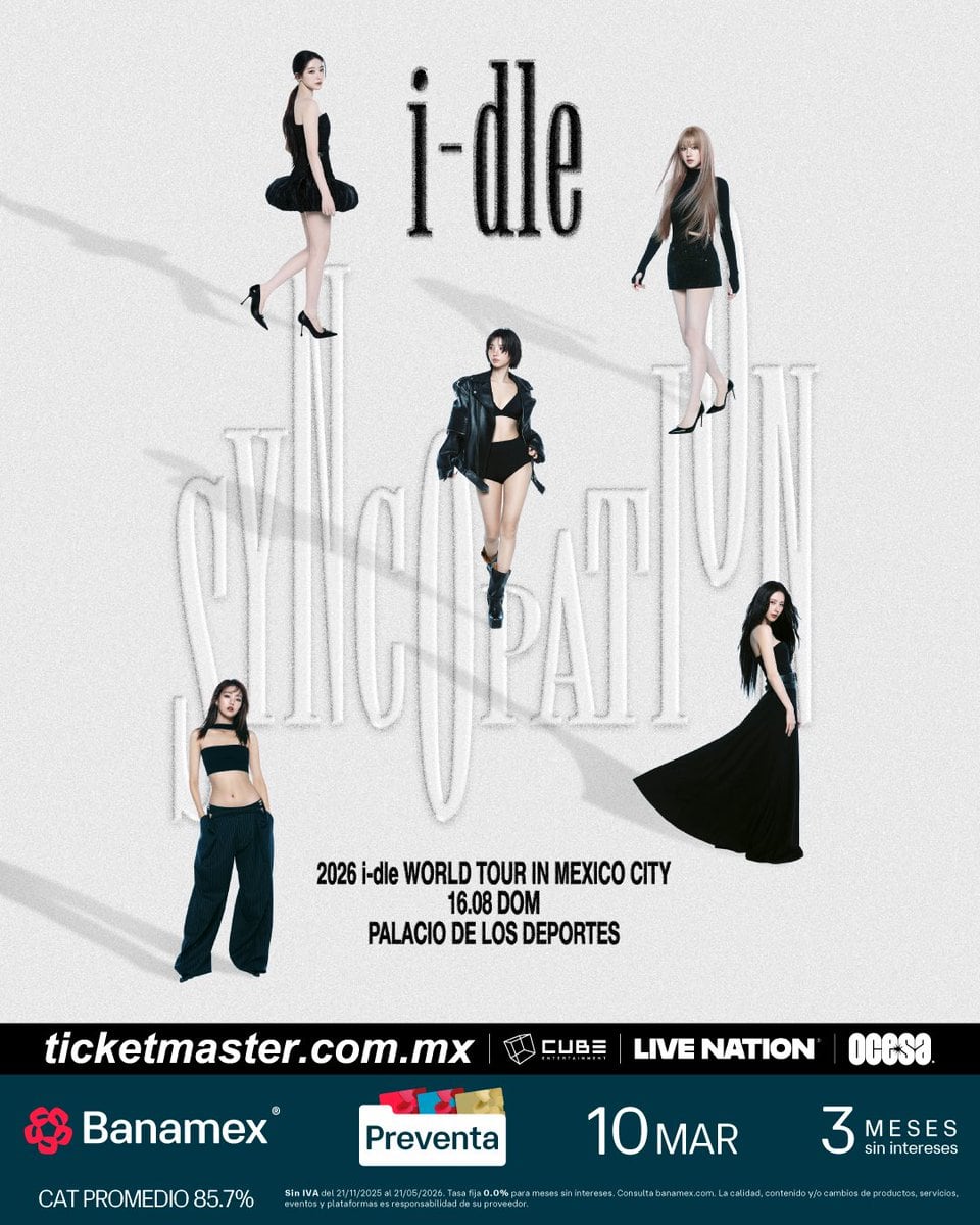 i-dle regresa a México: fecha y boletos para su concierto en el Palacio de los Deportes