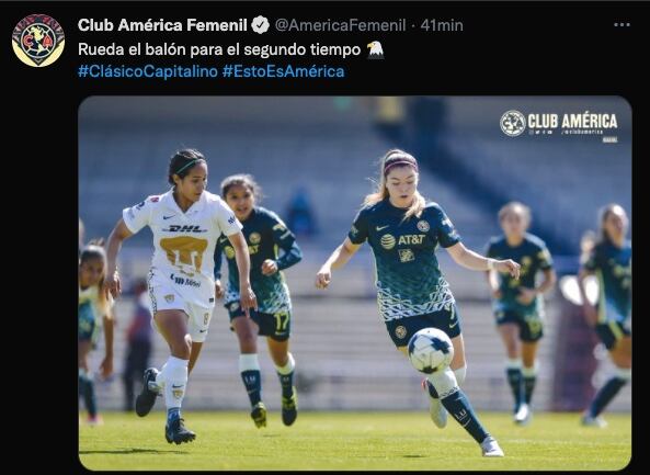 Katty Martínez debutó en el Club América Femenil