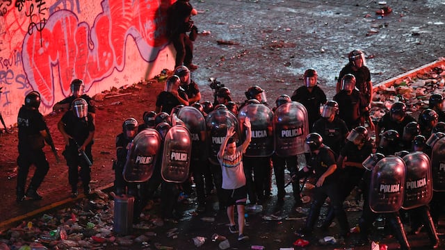 Fans de Argentina en celebraciones