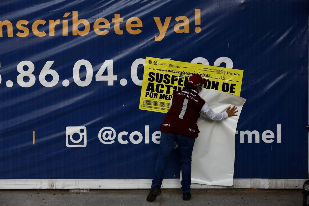 Coyoacán e INVEA realizan verificación a Colegio Carmel y lo suspenden