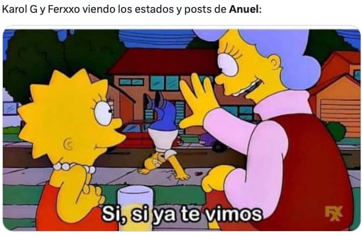 Memes tunden a Anuel AA por tirarle de nuevo a Feid