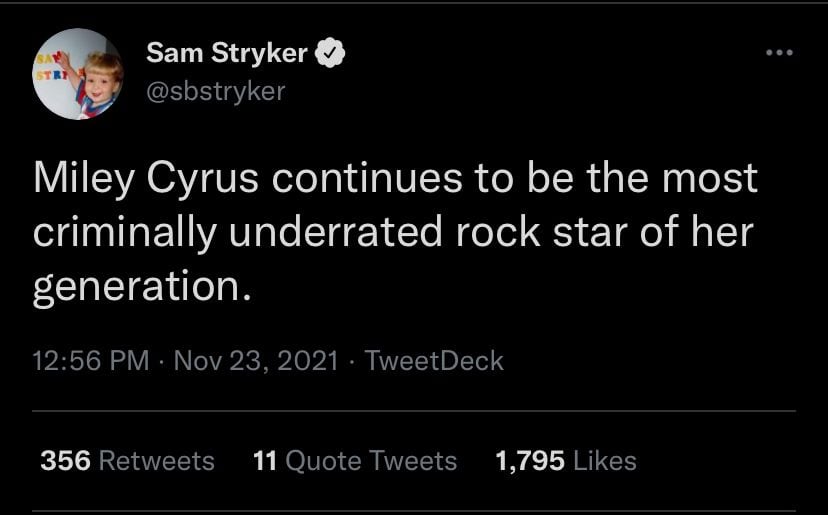 Tweet Sam Stryker