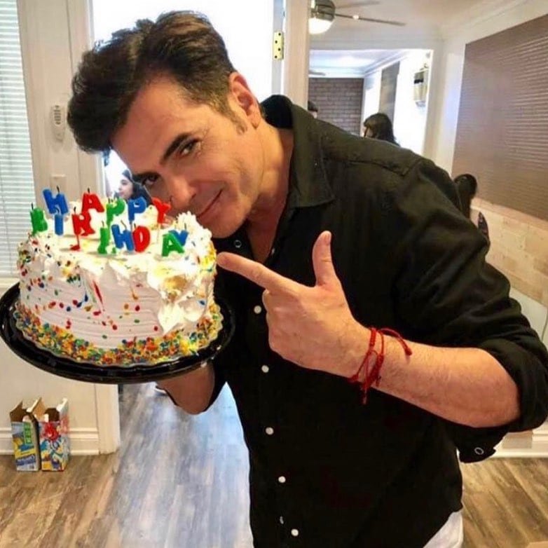 Gabriel Fernández 'El Chamo', cantante y padre de Astrid Gruber.