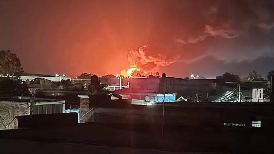 Explosión de combustible en Villagrán, Guanajuato