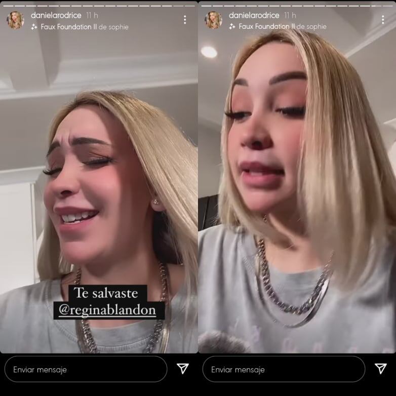 Daniela Rodrice quería desgreñar a Regina Blandón.