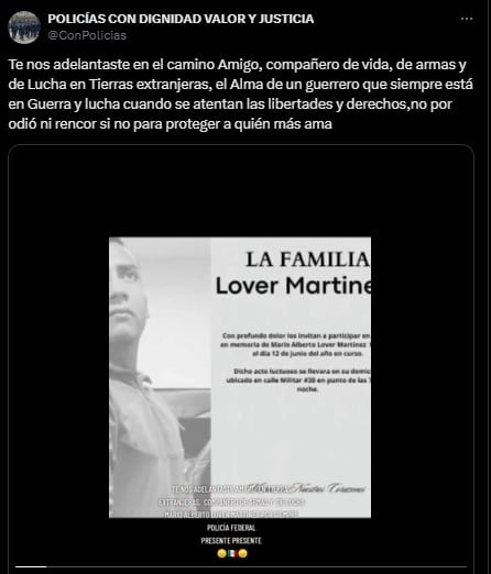 Mario Alberto Lover Martínez, ex policía federal, murió en la guerra entre Rusia y Ucrania