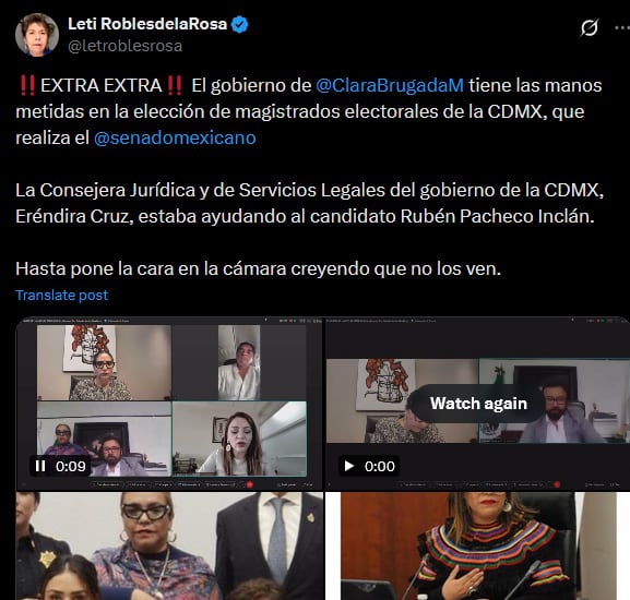 Eréndira Cruz, consejera jurídica en CDMX,