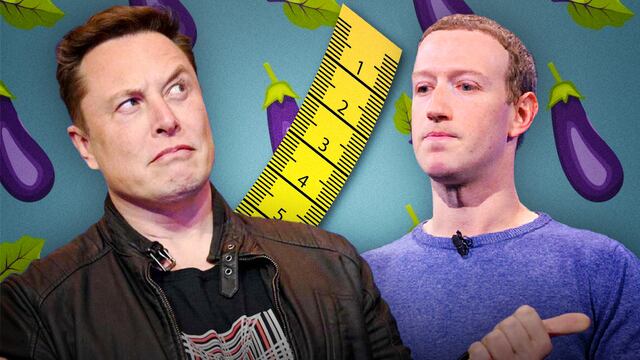 Elon Musk reta a Mark Zuckerberg a medirse los penes