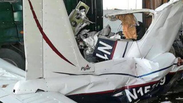 Avioneta se desploma en Aeropuerto del Norte