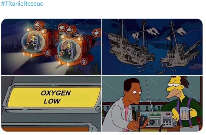 Memes de los Tripulantes del submarino turístico del Titanic