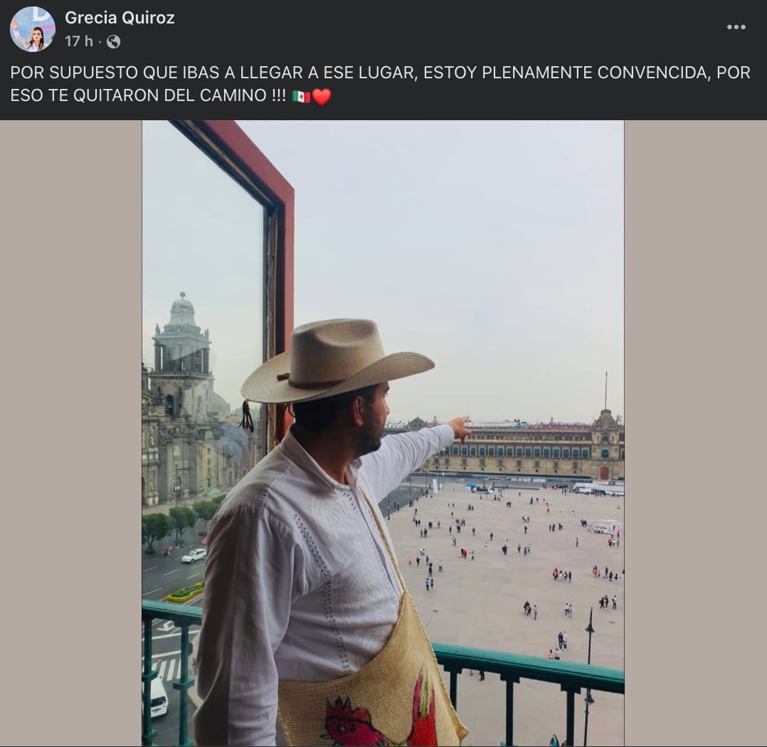 El mensaje de Grecia Quiroz sobre las aspiraciones presidenciales de Carlos Manzo