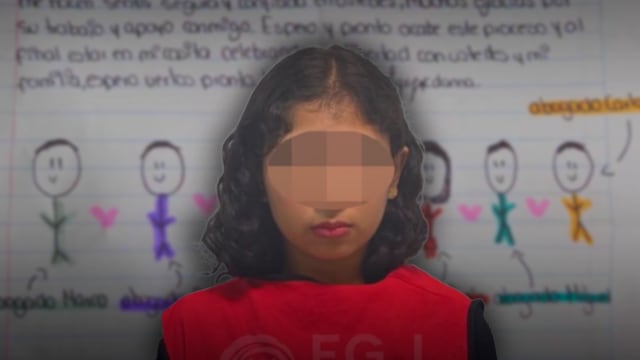 Difunden carta de Danna Yanina con dibujos infantiles que llaman la atención
