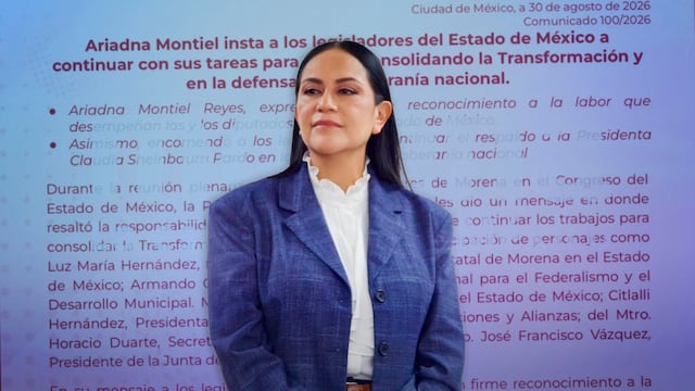 Ariadna Montiel llama a legisladores del Edomex a dar ejemplo de austeridad