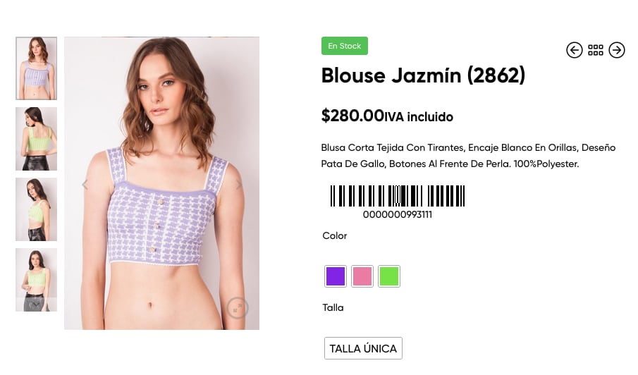 Ropa que Galilea Montijo mandó a Bárbara de Regil.