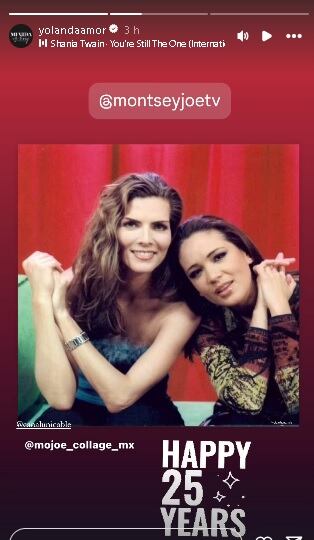 Yolanda Andrade celebra 25 años de trabajar con Montserrat Oliver.