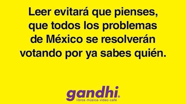 Se deslinda Gandhi de presunta publicidad a su nombre