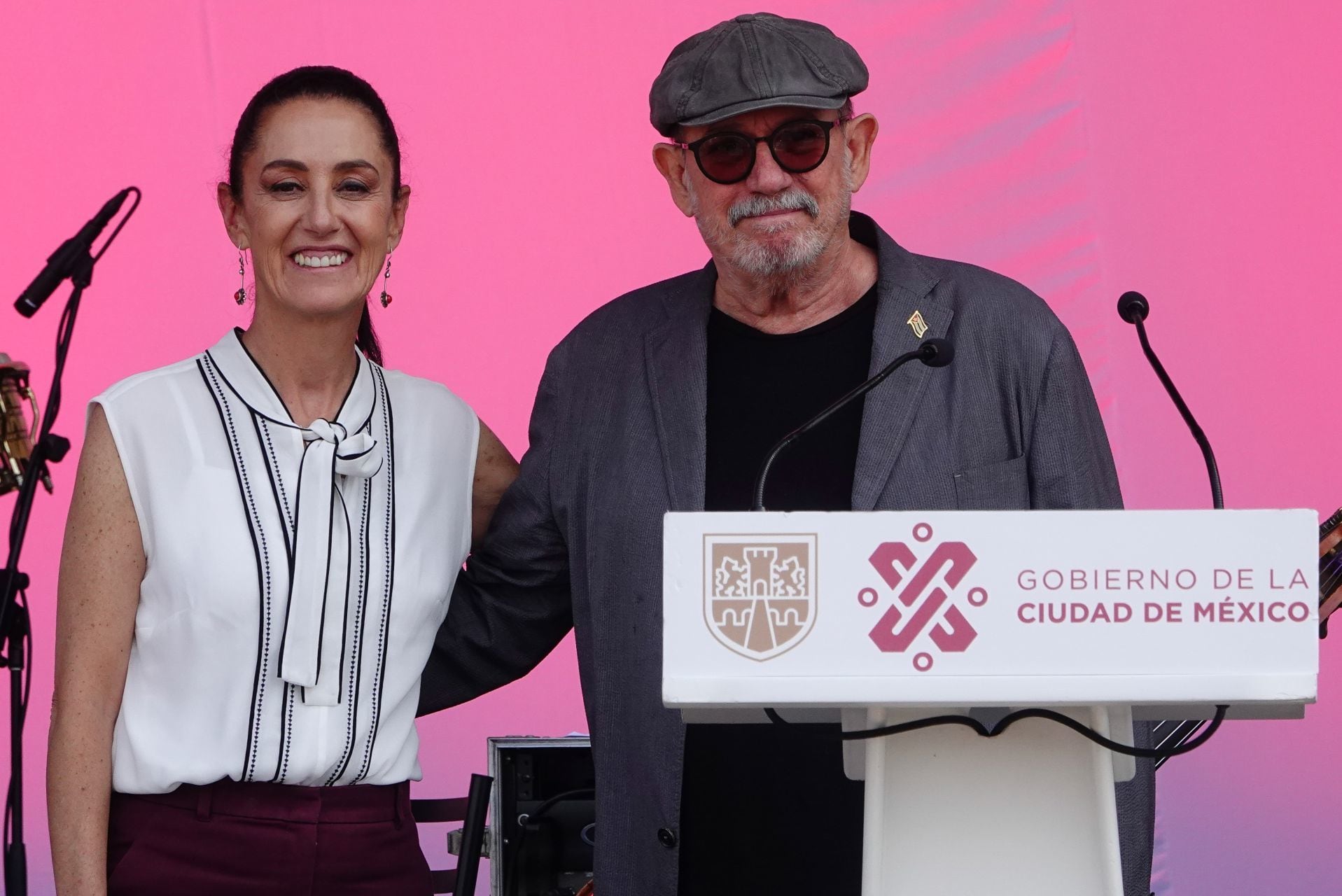 Claudia Sheinbaum y Silvio Rodríguez el 10 de junio de 2022