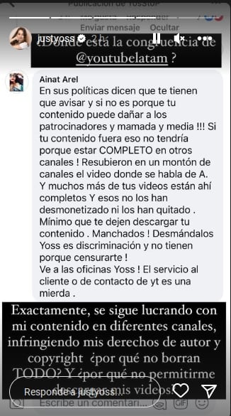 YosStop acusa a Youtube de eliminar su contenido sin razón