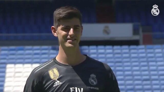 Thiabut Courtois ya como arquero merengue.