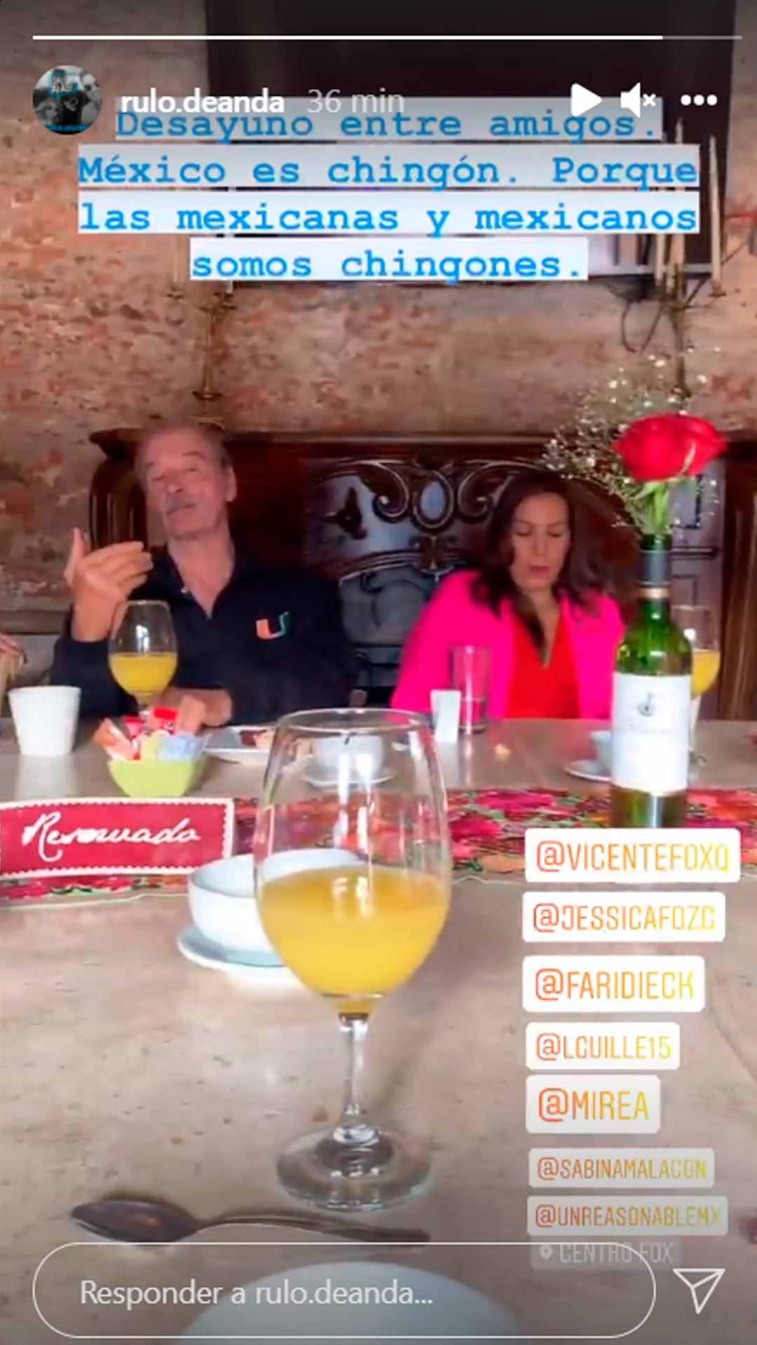 Captura de pantalla de Rulo de Anda/Instagram