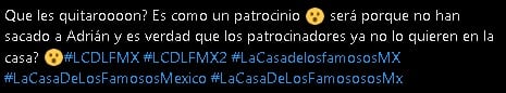 Usuarios argumentan la salida de Sabritas de La Casa de los Famosos México 2024.