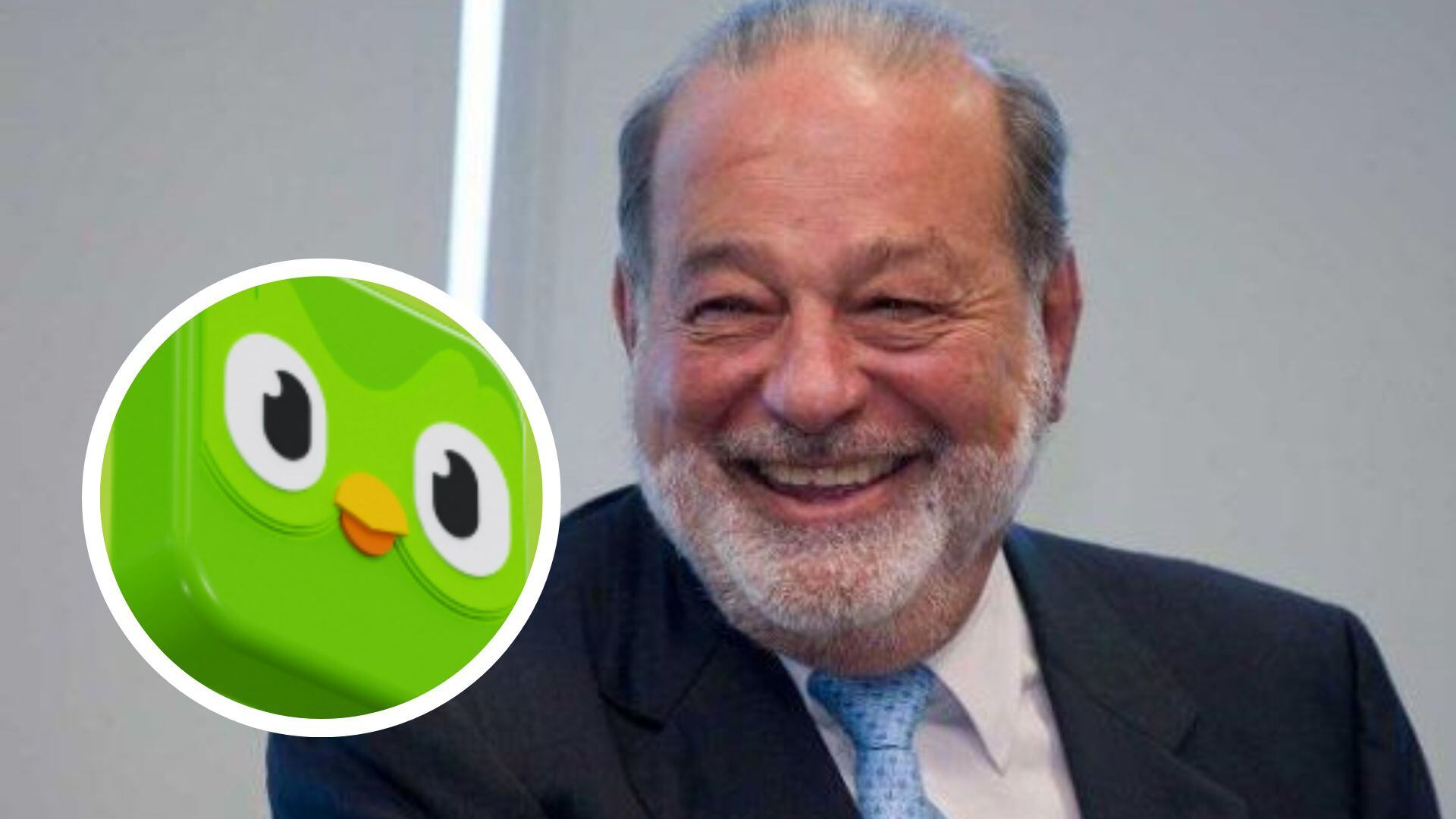 Carlos Slim y Duo de Duolingo