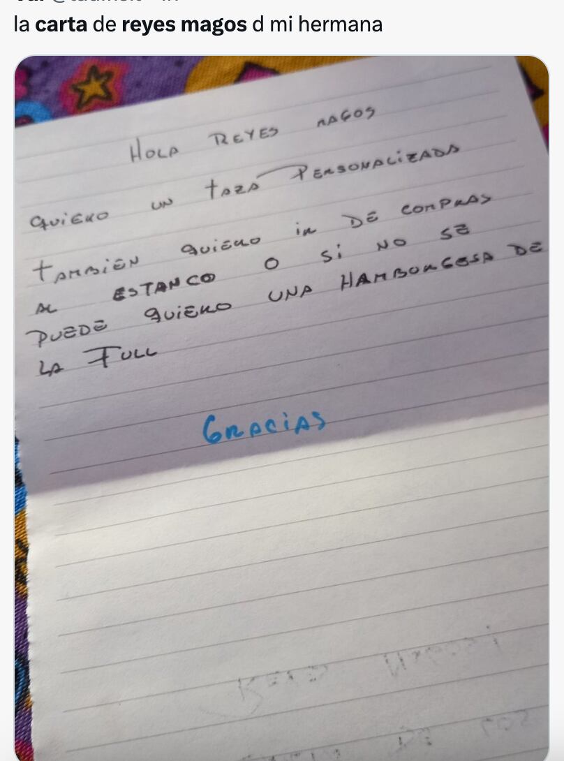Memes de la carta a los Reyes Magos