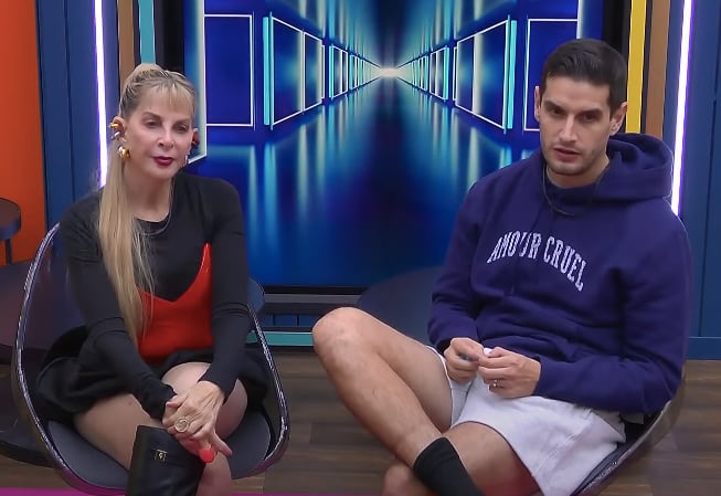 Shanik Berman y Adrián Marcelo en La Casa de los Famosos México