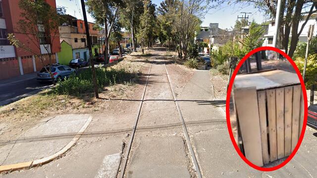 Perrito encerrado en una caja en las vías del tren en CDMX genera indignación