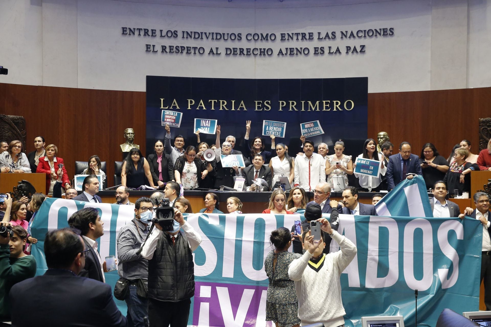 Oposición en la toma de tribuna de la Cámara de Senadores
