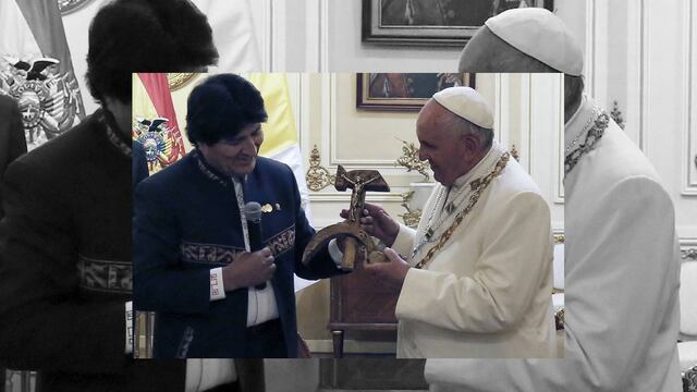 Regalo de Evo Morales a Francisco no es una mezcla ofensiva, señala El Vaticano