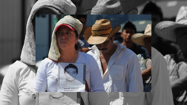 Madre de normalista de Ayotzinapa desaparecido.