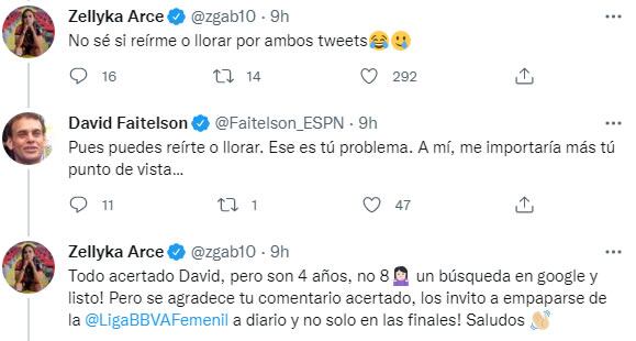 Zellyka Arce responde a David Faitelson