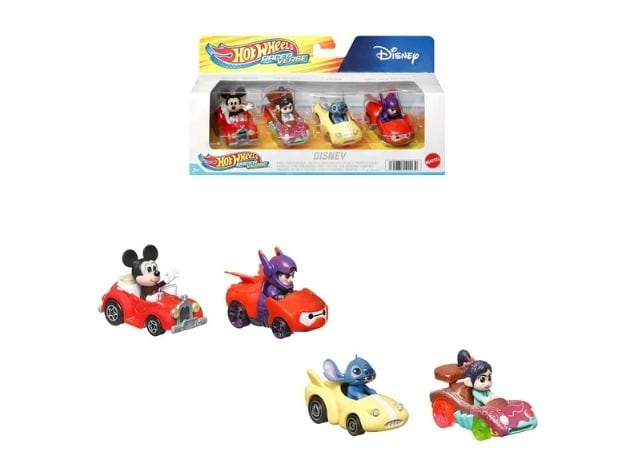 Kit Carros Hot Wheels personajes de Disney