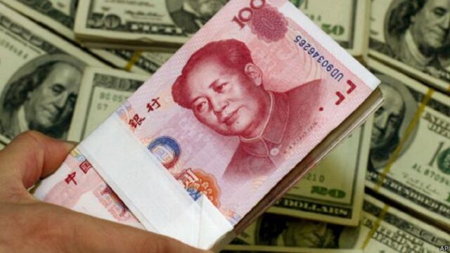 Yuan. Moneda china.