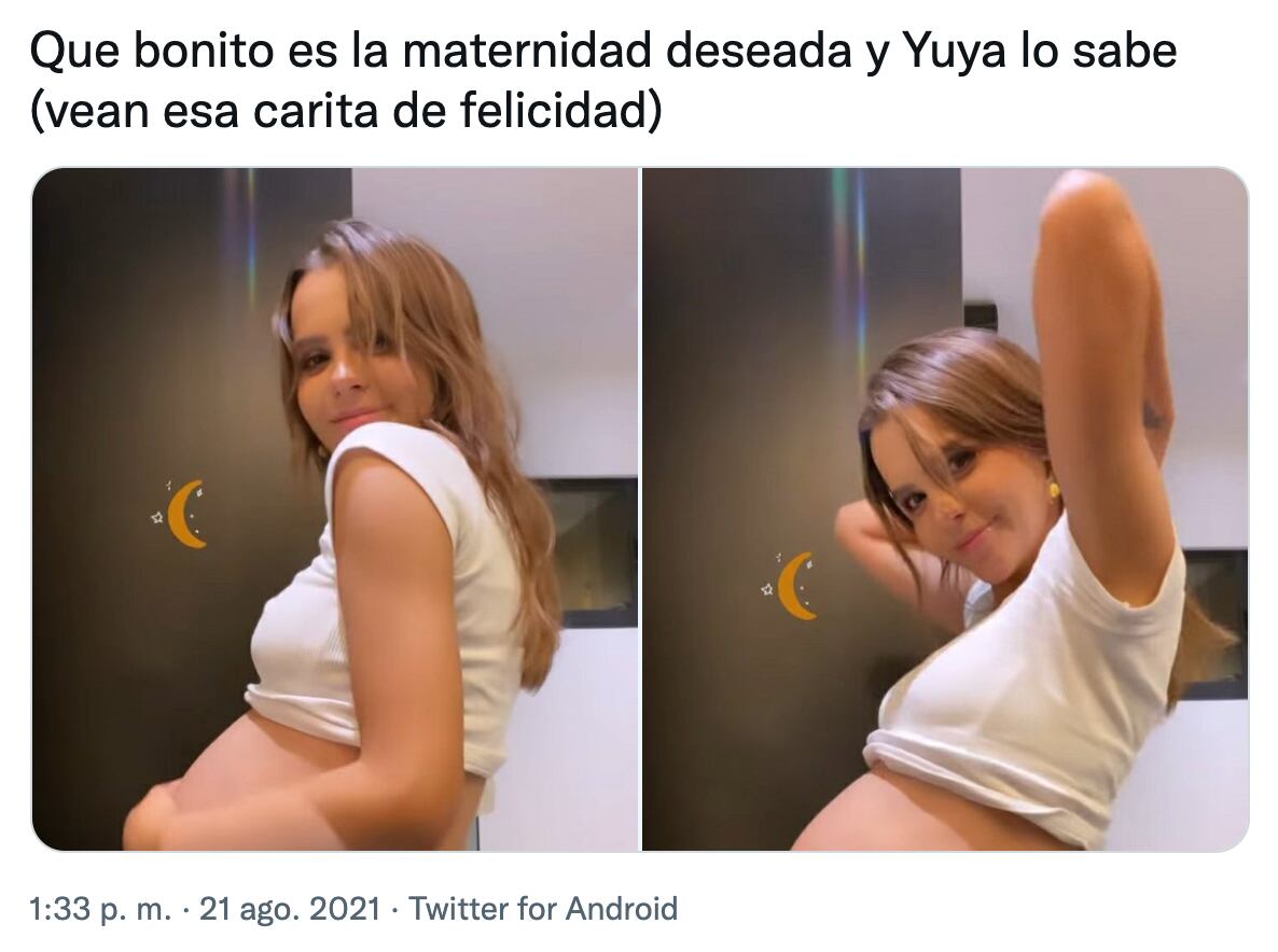Meme de Yuya sobre su embarazo
