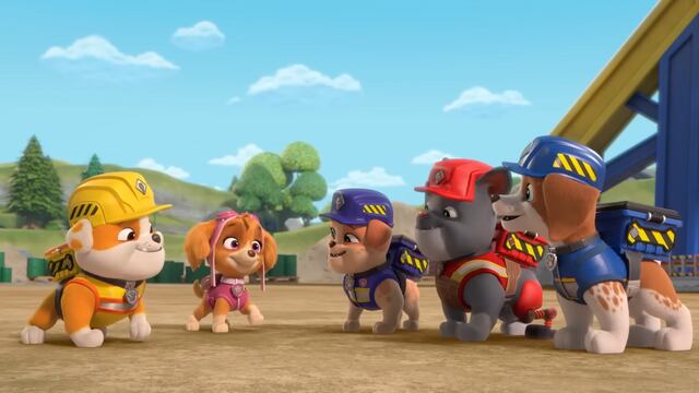 Rubble y Equipo con Paw Patrol