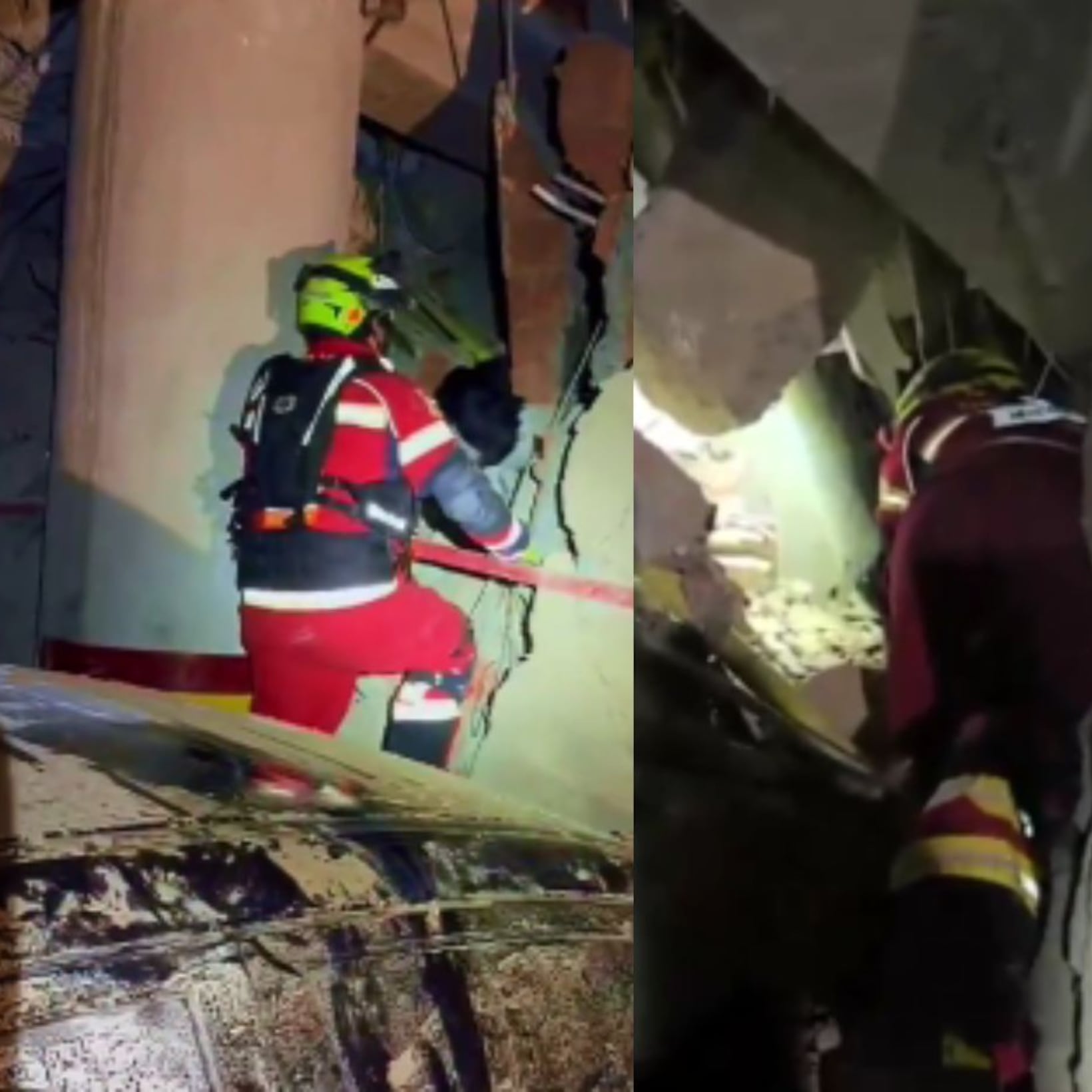 Cruz Roja Mexicana trabaja en rescate de hombre en Residencias Sol Marino Garden de Venezuela